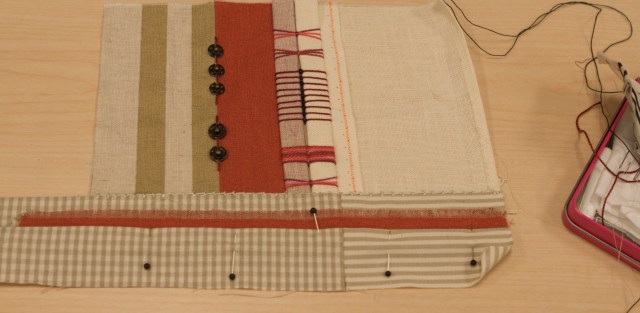 Carol Rand's work in progress using the stitches