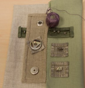 Deb Blackmore wanted to include some old buttons from her collection